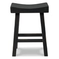 thumbnail image 3 of Signature Design by Ashley Glosco Farmhouse Counter Height Barstool, Set of 2, Black, 3 of 4