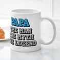 thumbnail image 5 of CafePress - Papa: The Man - 11 oz Ceramic Mug - Novelty Coffee Tea Cup, 5 of 6