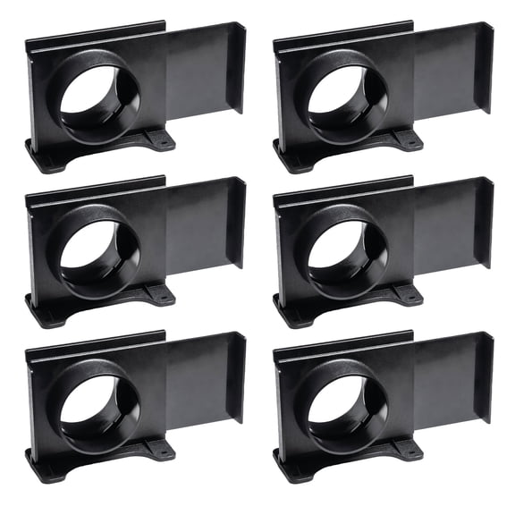 POWERTEC 6PK 4 Inch Wall Mounting Blast Gate with Bracket for Dust Collector, Dust Collection Fittings, 70357-P6N