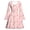 watercolor rose floral, variant on Lanbubble Girls Long Sleeve Dress Square Neck Bell Sleeve A-Line 13-14Y