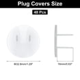 thumbnail image 2 of 48 Pack Outlet Covers Proofing, Plug Covers Electric Plug Protectors Safety Socket Cover Plugs Protector Transparent, 2 of 6