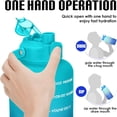 thumbnail image 6 of GEDUX 128 oz Motivational Water Bottle with Time Marker, Leakproof Wide Mouth Water Bottle, BPA-Free 2-in-1 Lid with Straw & Spout for Gym Camping, 6 of 6