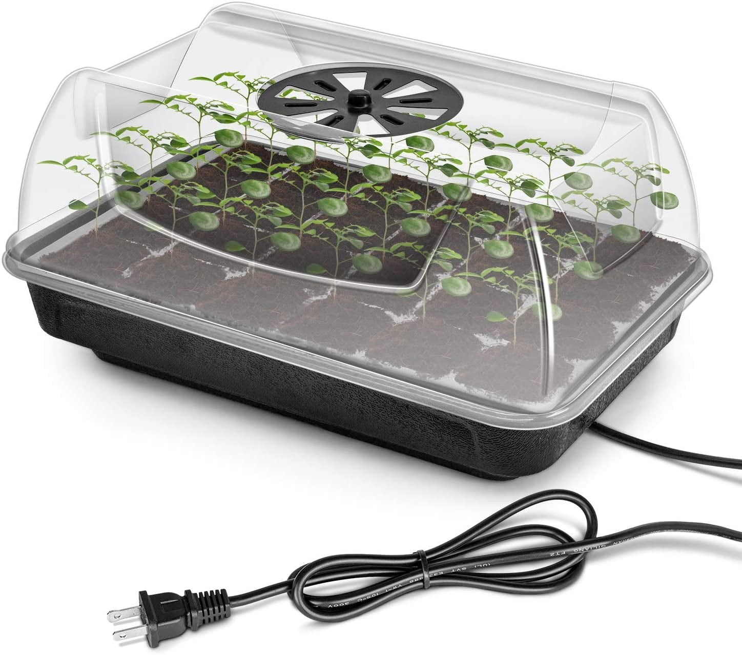Mixc 1020 Flat Trays With Humidity Dome Germination Kit Seed Starter Clone Tray