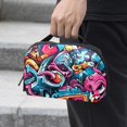 thumbnail image 2 of Graffiti Waterproof Oxford Cloth Hard Drive Case Organizer for Electronic Gadgets - Charger Case, Travel Organizer, Cord Organizer Travel Small, Appliance Cord Organizer - 5.9x9.44x3.14 in, 2 of 6