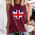 thumbnail image 2 of Ladies Summer Printed Sleeveless Round Neck Tank Top Round Neck Tank Top, 2 of 5