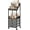 Rustic Brown, variant on Display Riser Stand Perfume Cologne Organizer, 13in Rolling Makeup Storage Cart with Fabric Drawers, Floor Vanity Cosmetics Display Cases for Skin Care Nail Polish Figures Rustic Brown