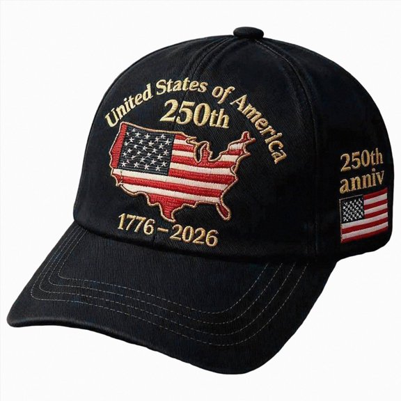 NIEWTR Eagles Hat 250 Anniversary USA Cap Adjustable Baseball Hat Embroidered American Flag Bald Eagle Patriotic 1776-2026 Men Women(A-Black,One Size)