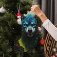 thumbnail image 5 of Picia Fluorescent Wolf for 18in Christmas Stockings, Xmas Stocking for Kids, Holiday and Family Stocking for Fireplace or Party Decoration, 5 of 7