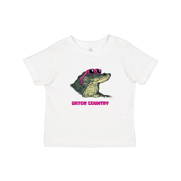 Inktastic Gator Country Sunny Gator in Pink Sunglasses Boys or Girls Baby T-Shirt
