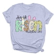 thumbnail image 3 of Easter Pullover Women Graphic Cute Bunny Rabbit Novelty Beach Tops,Light Gray,L, 3 of 3
