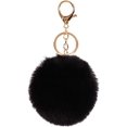 thumbnail image 1 of GFDYREE Faux Rabbit Fur Ball Pom Pom Keychain for Car Key Ring Phone Handbag Charm Tote Pendant, 1 of 1