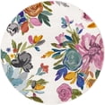 thumbnail image 2 of Rugs.com Blossom Collection Rug – 3 Ft Round Ivory Medium Rug Perfect For Kitchens, Dining Rooms, 2 of 8