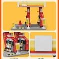 thumbnail image 5 of MOC City Retail Station Gas Station Car Wash Series Building Block Model Convenience Store Bricks Toys for Children DIY Gifts, 5 of 9