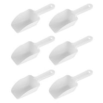 Monyance Hand Scoop 6Pcs Clear Scooper Dry Goods Scoop with Grip Handle(6.61X2.17X1.18Inches)