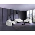 thumbnail image 2 of Titan Furnishings Genuine Italian Leather Power Reclining Sofa in White, 2 of 10