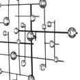 thumbnail image 6 of DecMode Glam Metal Silver Geometric Wall Décor with Round Glass Beads, 20"W x 42"H, 6 of 14