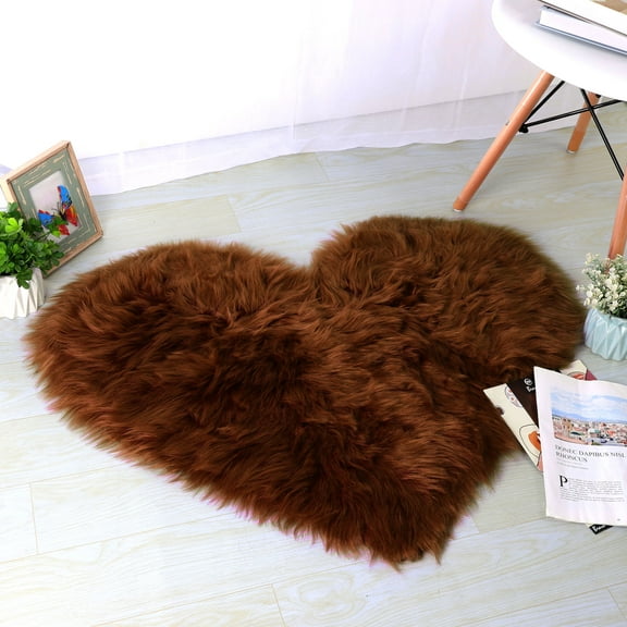 PiccoCasa Shaggy Area Rugs Fluffy Rug for Home, Coffee 2.3ftx3ft
