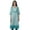 Baby Blue, variant on Moomaya Indian Dresses For Women Casual Summer Printed 3/4 Sleeve Long Kurta