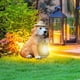 thumbnail image 4 of Labrador Solar Light - Estatua de perro de resina de 20" con sombrero y linterna LED para decorar jardín, jardín o patio, 4 of 6