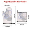 thumbnail image 4 of YFYANG Kits Mitaines et Porte-Pots 4 Pièces, Résistant à la Chaleur Bohemian Simple Round Kitchen Gant Mat pour la Cuisson et la Cuisson, 4 of 8