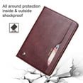 thumbnail image 4 of Dteck Case for Samsung Galaxy Tab A7 10.4" SM-T500 T505 (2020 Released) 10.4-inch,Luxury PU Leather Card Holder Folio Flip Case Kickstand Shockproof Protective Cover,Winered, 4 of 6