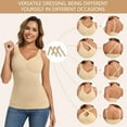 thumbnail image 6 of ANYFIT WEAR Shapewear Camisole with Built in Bra Compression Halter Tops for Women Tummy Control Body Shaper Tank Top, 6 of 8