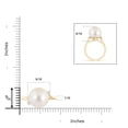 thumbnail image 4 of Angara Freshwater Cultured Pearl and Diamond Bypass Ring in 14K Yellow Gold for Women | June Birthstone Jewelry for Her, 4 of 7