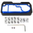 thumbnail image 3 of Motorcycle Instrument Bezel, Metal Motorcycle Meter Cover  For Modification Blue, 3 of 8