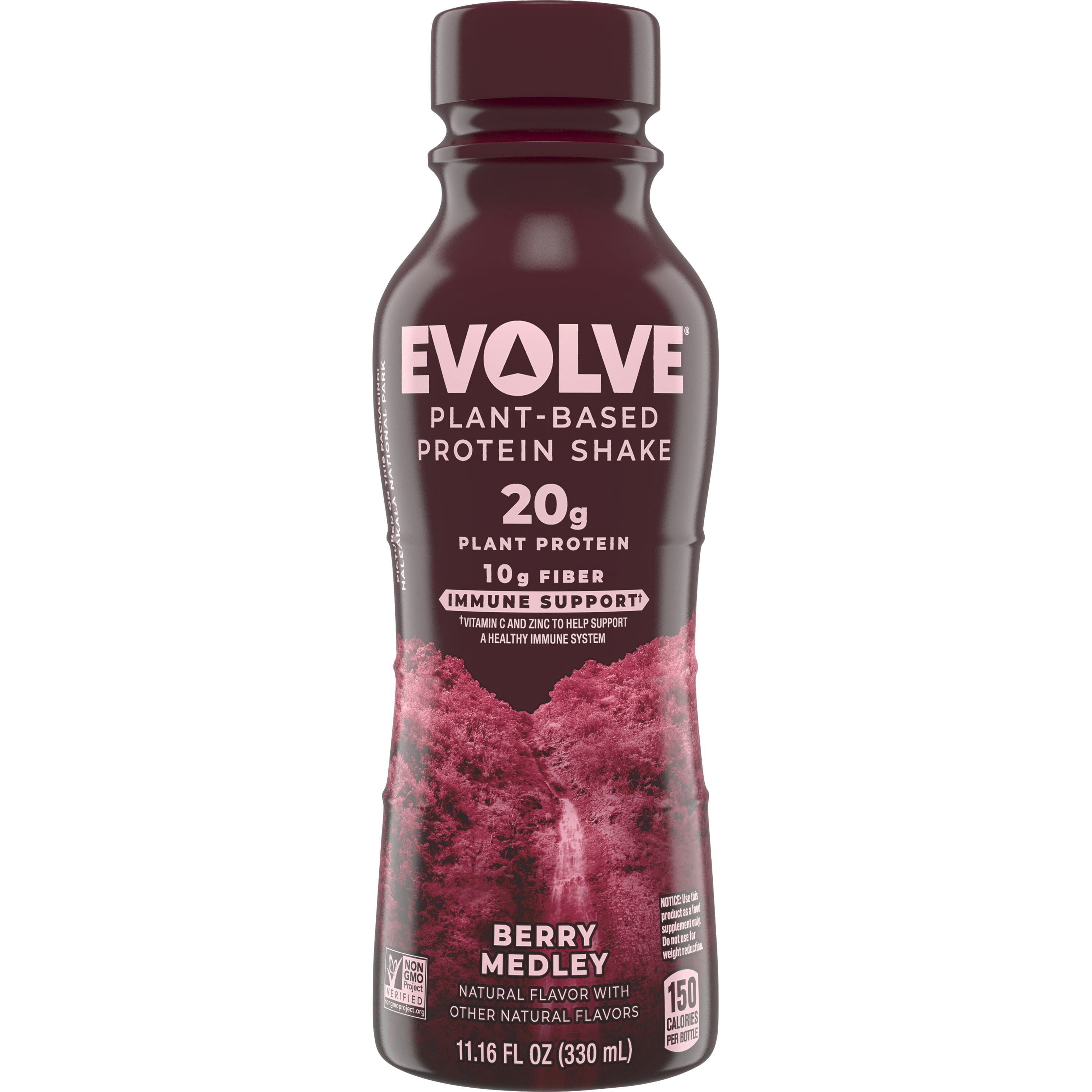 Evolve PlantBased Protein Shake Berry Medley Natural Flavor 11.16 Fl