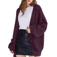 thumbnail image 4 of Kureaily Women Casual Cardigan Sweater Coat Button Down Long Sleeve Oversized Knit Cardigans Casual Cardigan, 4 of 4