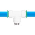 thumbnail image 2 of Tee Pipe Fitting, PPR Plastic Water Pipe Tee Connector Adapter for Plumbing Pipe Shelf Connection Fittings Accessories (32 * 1"), 2 of 7