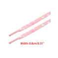 thumbnail image 3 of INSPIRE CHIC Flat Shoe Laces Strings Colorful Polka Dots Shoelaces 1 Pair Pink 140cm/55.1'', 3 of 4