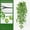E, variant on WZXPWT Artificial Green Wall Hanging, Indoor Decoration Plastic Plant, False Greenery Wall Decor, Fake Green Wall Hanging