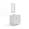 thumbnail image 3 of Water Creation Elizabeth 36" Wood Single Bathroom Vanity in Pure White/Chrome, 3 of 8