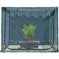 Square 4'x4' Netting Cover 3.3FT Tall Crop Cage Pest Guard Cover for Vegetables Fruits Durable Plant Garden Net with 4 Stakes