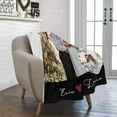 thumbnail image 5 of Custom Xmas Photo Blankets Personalized Picture Couples Customized I Love You Family Hallmark Movie Watching Blanket for Wife Husband Girlfriend Boyfriend - 2 Photos Merry Christmas, 5 of 6