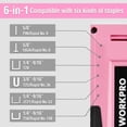 thumbnail image 4 of Clavadora manual Staple Gun WORKPRO Pink 6 en 1 con grapas, 4 of 9