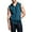 Contrast Crown Blue, variant on G-Style Men's Lightweight Athletic Casual Sleeveless Contrast Zipper Hoodie TH890 - Olive/Black - 3XL
