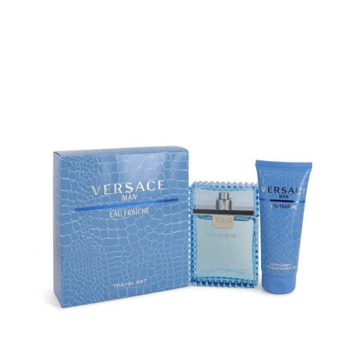 Set de regalo Versace Man by Versace Eau De Toilette de 100 ml con gel de ducha