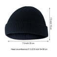 thumbnail image 4 of Qarigey Gorro de lana de tendencia, buena elasticidad, gorras clásicas de pescador sin borde, tocados crimpables a prueba de viento para montañismo, Sombreros Negro Qarigey AP009365-02B, 4 of 6