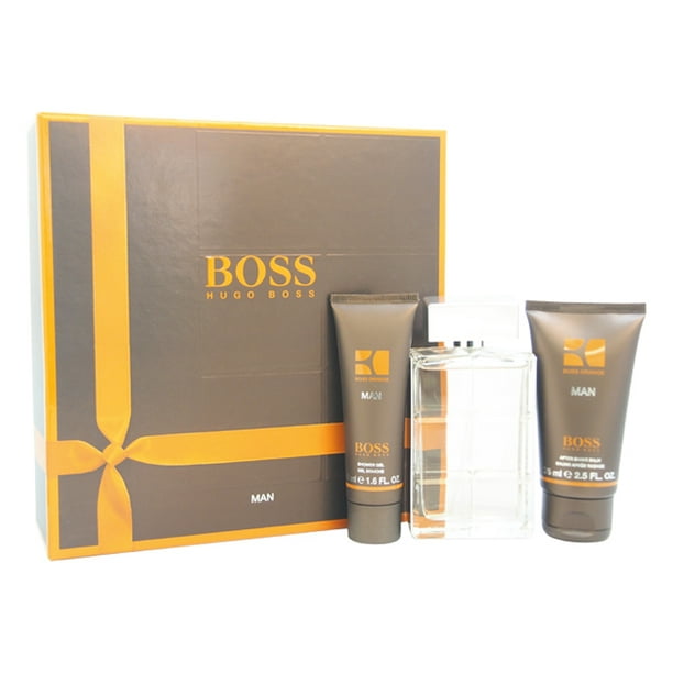 Hugo Boss - Boss Orange Hugo Boss for Men - 3 Pc Gift Set 3.3oz EDT Spray, 2.5oz After Shave Balm, 1.6oz Refreshing Shower Gel - Walmart.com - Walmart.com