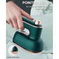 thumbnail image 5 of Handheld Mini Ironing Machine Can Rotate 180 Degrees Clothes Travel Iron, Quick Heating Small Portable Hot-press Clothes Iron (green - Eu), 5 of 5
