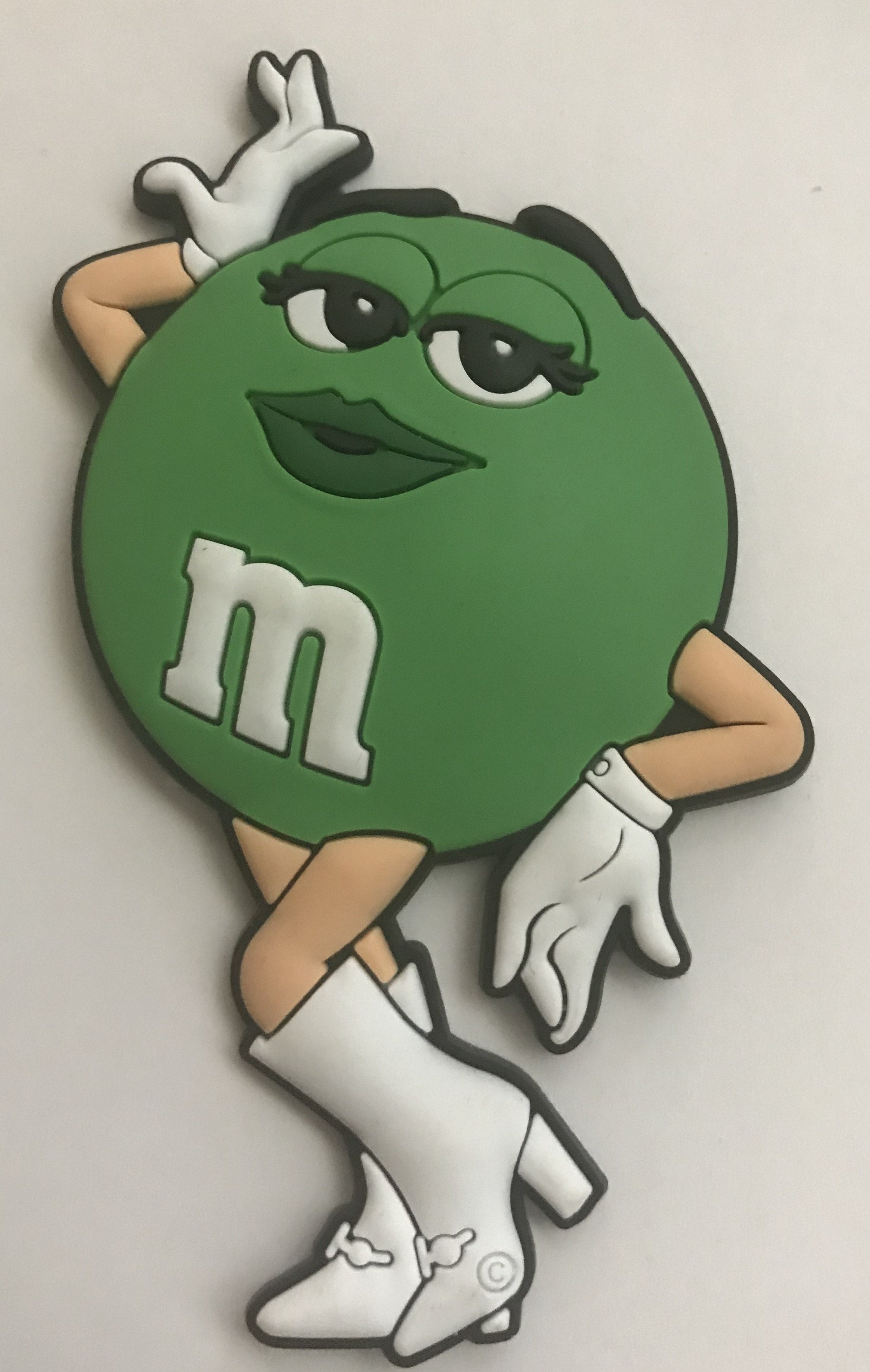 M&M's World Green Character PVC Magnet New 