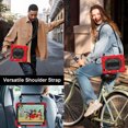 thumbnail image 6 of For iPad Mini 7th 6th Generation Case with Pencil Holder, Heavy Duty Shockproof Ruggd Rotating Kickstand Hand Strap Cover Case with Shoulder Strap Kids Friendly Case for Apple iPad Mini 6 7,Red+Black, 6 of 8