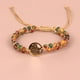 thumbnail image 5 of Pulsera con colgante en forma de árbol, pulsera tejida de doble capa con cuentas de piedra de pino africano, 5 of 6