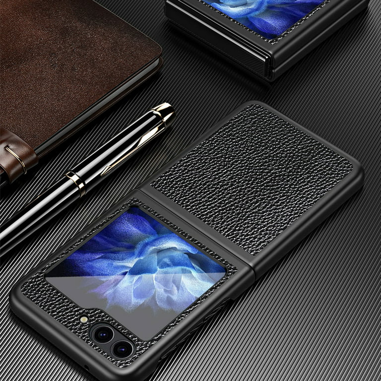 Flip Case Cover Compatible with Samsung Galaxy Z Flip 5 5G Leather