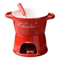 thumbnail image 2 of 1*Hot Pot Cup,Chocolate Hot Pot Red T-Shaped,Fondue Mug Ceramic Cheese Melting Cup with forks Tealight Melting Coffee Mug Butter Warmer Pot Multifunction Pot Warmer Mug for Candy Snack Caramel, 2 of 6