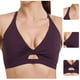 thumbnail image 5 of Sujetador deportivo a prueba de golpes para mujer - Tirantes ajustables, cuello en V, relleno extraíble, nailon/spandex, yoga, running, fitness, tallas S-XL, contorno de pecho 66-75 cm, 5 of 6