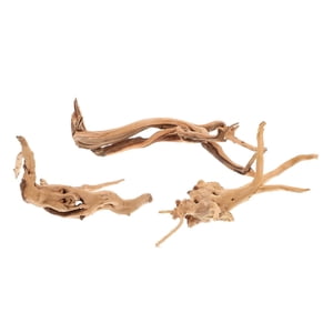 Estbridge 3Pcs Aquarium Driftwood Décorations Décor en bois naturel pour les bateaux sous-marins de réservoir de poisson