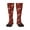 1 Black, variant on Vintage Santa Skiing Red Plaid Knee Socks, High Socks Long Stretchy Sock Women Knee High Stocking, Long Socks for Women